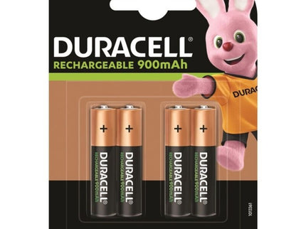 DURACELL - RECHARGEABLE BATTERY HR03 AAA 900mAh 4 UNIT