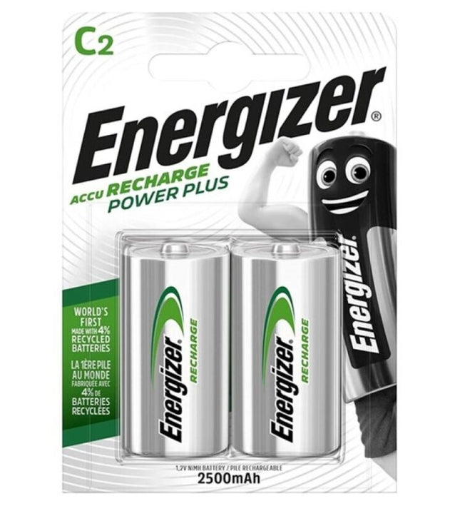ENERGIZER - POWER PLUS RECHARGEABLE BATTERY HR14 C 2500mAh 2 UNIT
