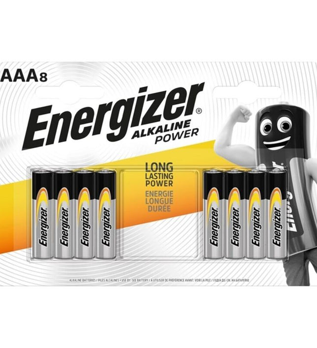 ENERGIZER - ALKALINE BATTERY POWER AAA LR03 8 UNIT