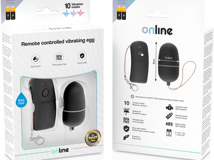 ONLINE - REMOTE CONTROLLED VIBRATING EGG BLACK