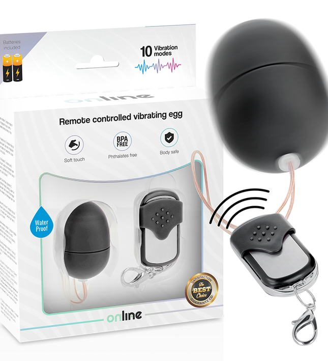 ONLINE - REMOTE CONTROL VIBRATING EGG S BLACK