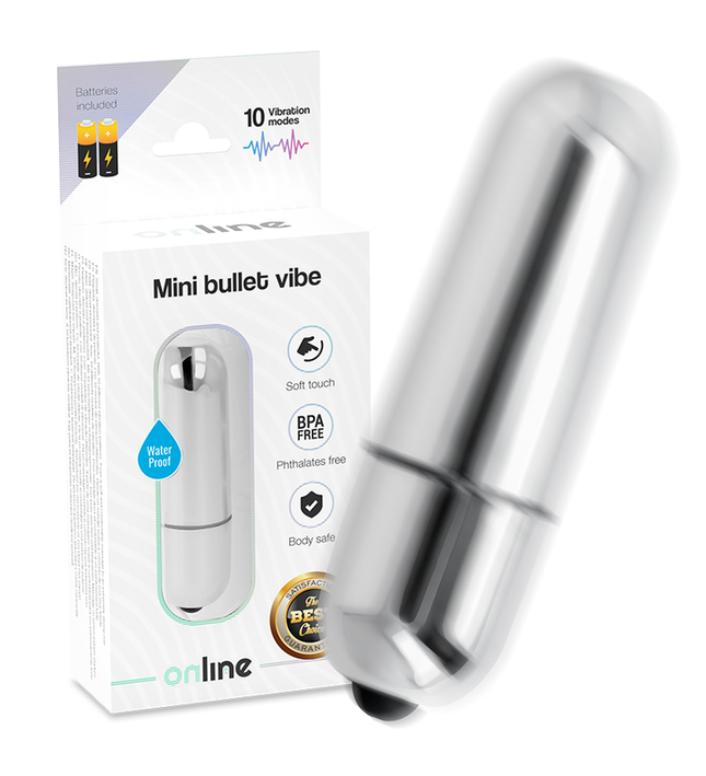 ONLINE - MINI BULLET VIBE SILVER