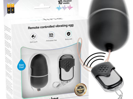 ONLINE - REMOTE CONTROL VIBRATING EGG M BLACK
