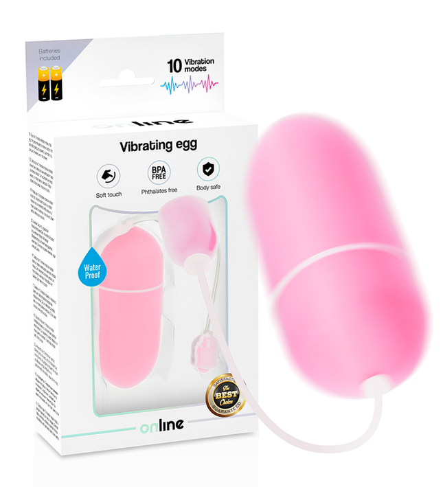 ONLINE - WATERPROOF VIBRATING EGG PINK
