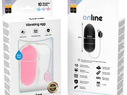ONLINE - WATERPROOF VIBRATING EGG PINK