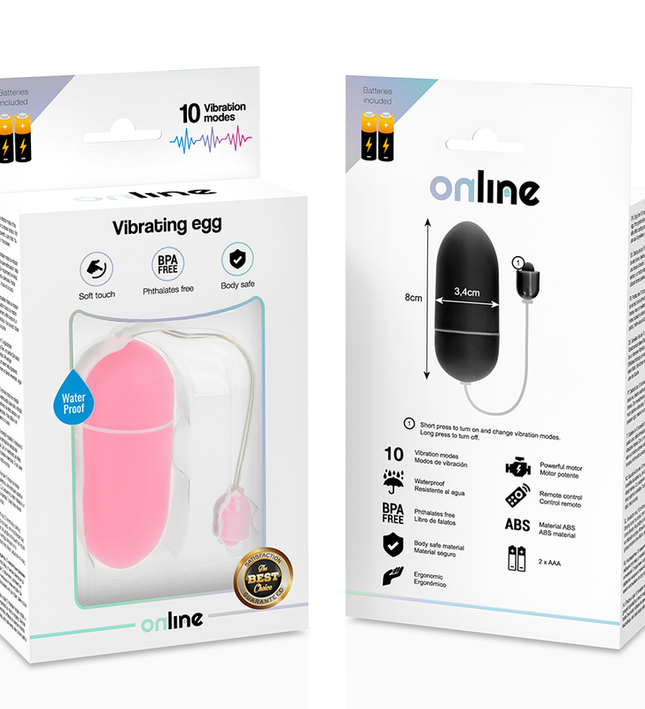 ONLINE - WATERPROOF VIBRATING EGG PINK