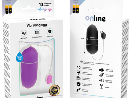 ONLINE - WATERPROOF VIBRATING EGG PURPLE