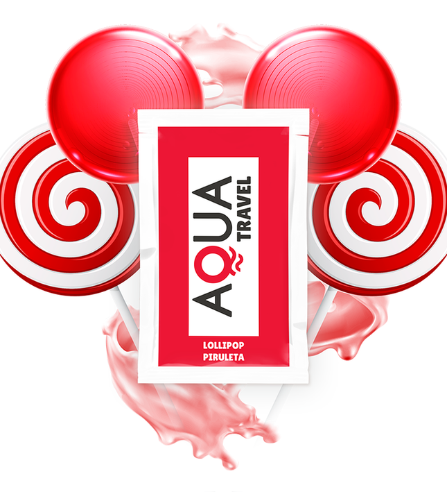AQUA TRAVEL - LOLLIPOP FLAVOUR WATERBASED LUBRICANT 6 ML