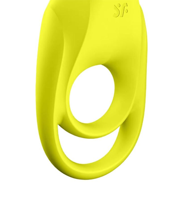 SATISFYER - SPECTACULAR DUO RING VIBRATOR YELLOW