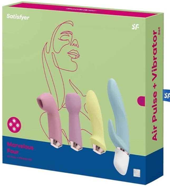 SATISFYER - MARVELOUS FOUR VIBRATOR & AIR PULSE SET