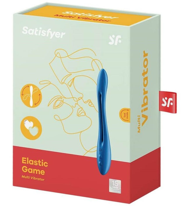 SATISFYER - ELASTIC GAME MULTI VIBRATOR BLUE