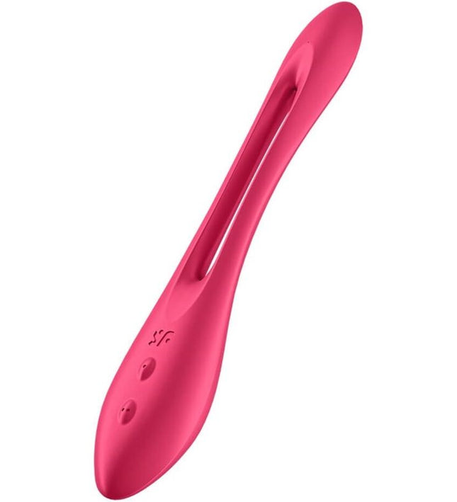 SATISFYER - ELASTIC JOY MULTI VIBRATOR RED