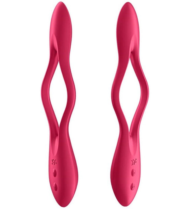 SATISFYER - ELASTIC JOY MULTI VIBRATOR RED