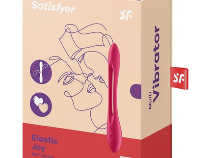 SATISFYER - ELASTIC JOY MULTI VIBRATOR RED