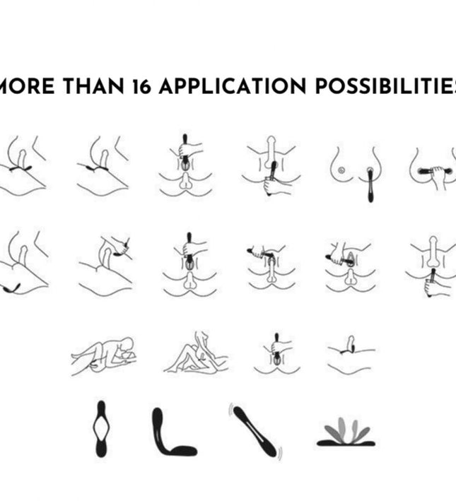 SATISFYER - ELASTIC JOY MULTI VIBRATOR RED