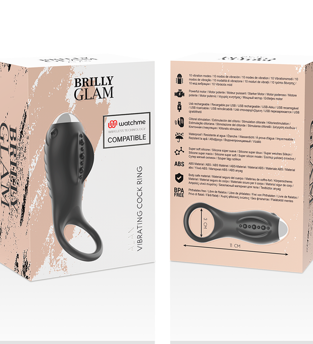 BRILLY GLAM - ALAN COCK RING WATCHME WIRELESS TECHNOLOGY COMPATIBLE