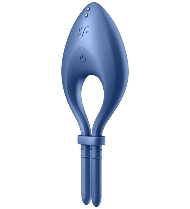 SATISFYER - BULLSEYE RING VIBRATOR APP BLUE