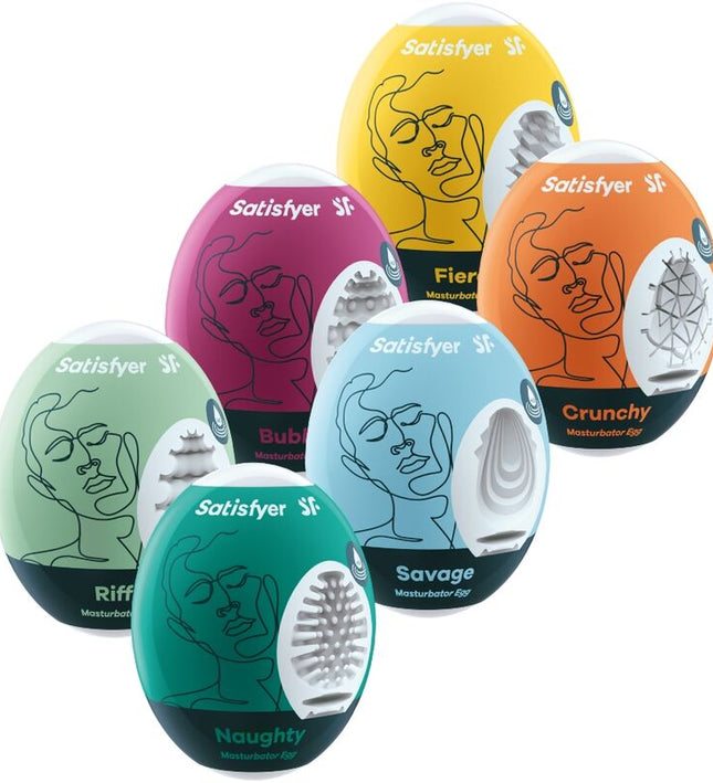 SATISFYER - MASTURBATOR EGGS 6 UNITS SET