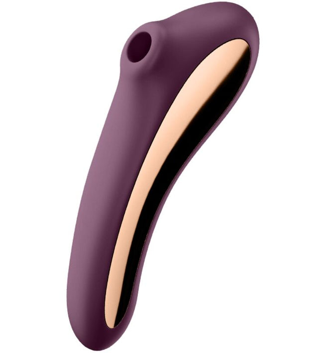 SATISFYER - DUAL KISS AIR PULSE VIBRATOR WINE RED