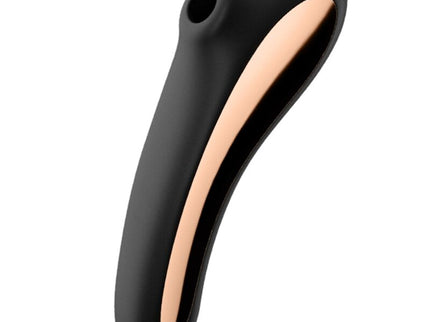 SATISFYER - DUAL KISS AIR PULSE VIBRATOR BLACK