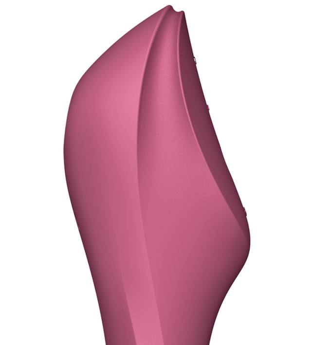 SATISFYER - CURVY TRINITY 3 AIR PULSE VIBRATOR RED
