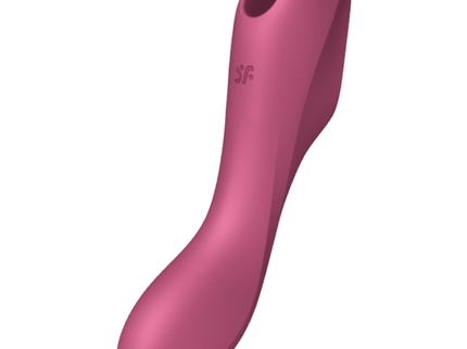 SATISFYER - CURVY TRINITY 3 AIR PULSE VIBRATOR RED