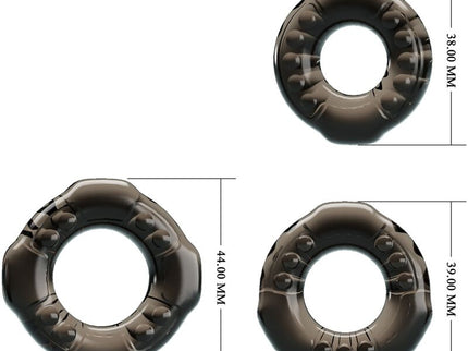 BAILE - COCK RINGS YVONNE SET 3 PENIS RINGS