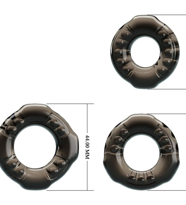 BAILE - COCK RINGS YVONNE SET 3 PENIS RINGS