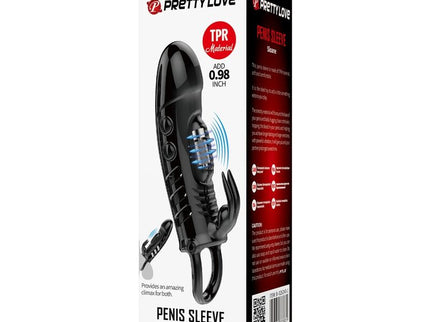 PRETTY LOVE - SLOANE RABBIT PENIS SHEATH BLACK