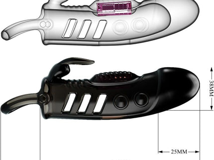 PRETTY LOVE - SLOANE RABBIT PENIS SHEATH BLACK