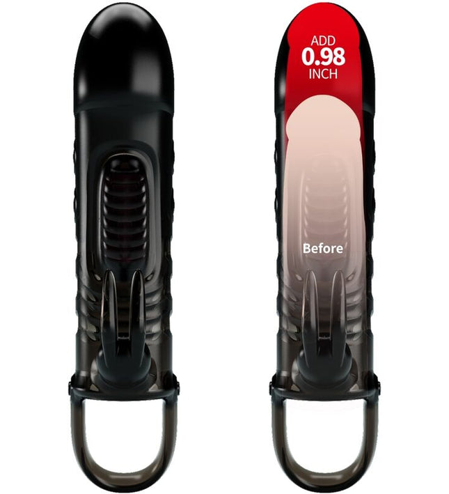 PRETTY LOVE - SLOANE RABBIT PENIS SHEATH BLACK