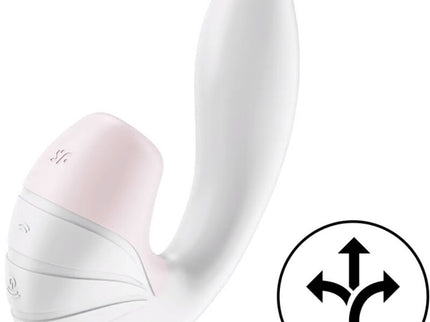 SATISFYER - SUPERNOVA AIR PULSE STIMULATOR & VIBRATION WHITE