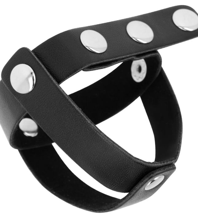 OHMAMA FETISH LEATHER BALL CAGE