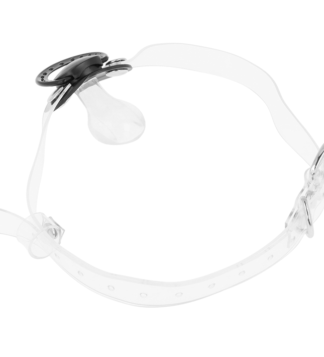 OHMAMA FETISH TRANSPARENT PACIFIER GAG