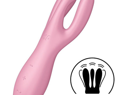 SATISFYER - THREESOME 3 VIBRATOR PINK