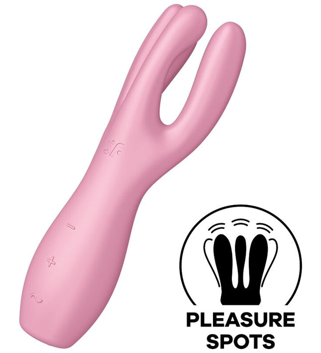 SATISFYER - THREESOME 3 VIBRATOR PINK