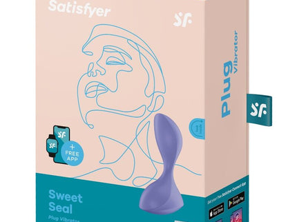 SATISFYER - SWEET SEAL VIBRATING PLUG APP VIOLET