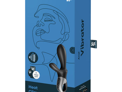 SATISFYER - HEAT CLIMAX+ ANAL VIBRATOR APP BLACK