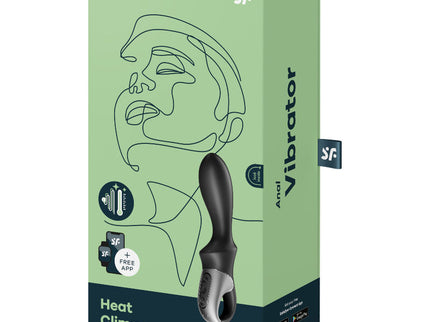 SATISFYER - HEAT CLIMAX ANAL VIBRATOR APP BLACK