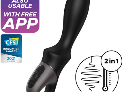 SATISFYER - HEAT CLIMAX ANAL VIBRATOR APP BLACK