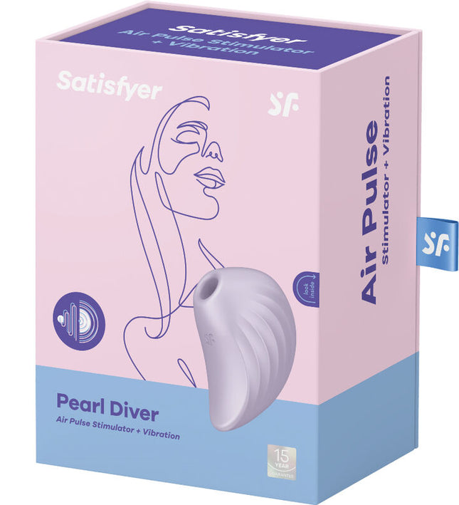 SATISFYER - PEARL DIVER AIR PULSE STIMULATOR & VIBRATOR GREEN