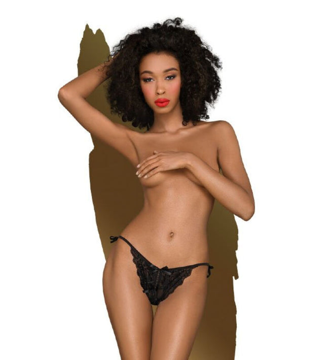 PENTHOUSE - TOO HOT TO BE REAL THONG BLACK S/M