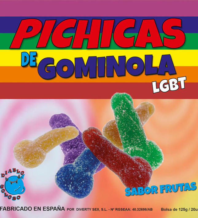 PRIDE - GUMMY PENIS FRUITS WITH SUGAR LGBT