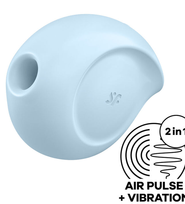 SATISFYER - SUGAR RUSH AIR PULSE STIMULATOR & VIBRATOR BLUE