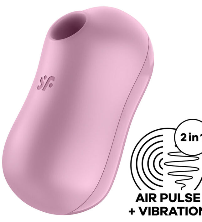 SATISFYER - COTTON CANDY AIR PULSE STIMULATOR & VIBRATOR LILAC