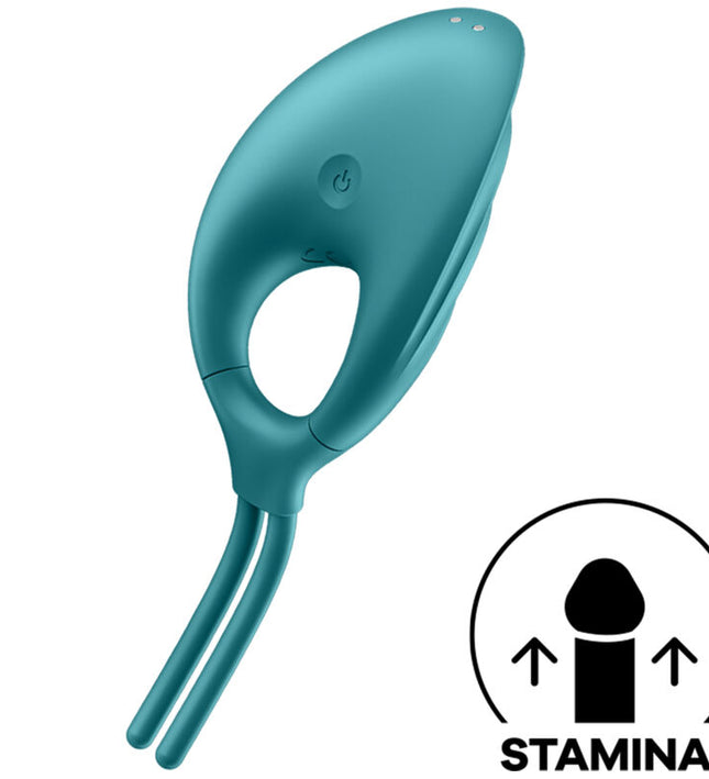 SATISFYER - SWORDSMAN RING VIBRATOR GREEN
