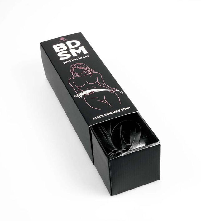 SECRETPLAY - BLACK BONDAGE WHIP BDSM COLLECTION