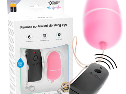ONLINE - REMOTE CONTROLLED VIBRATING EGG PINK
