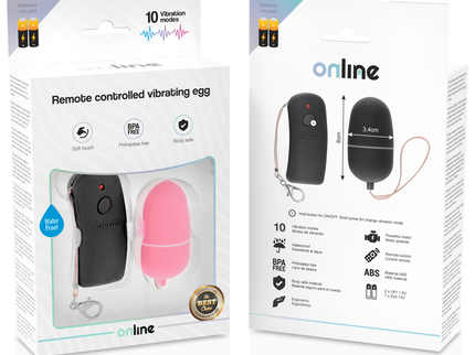 ONLINE - REMOTE CONTROLLED VIBRATING EGG PINK