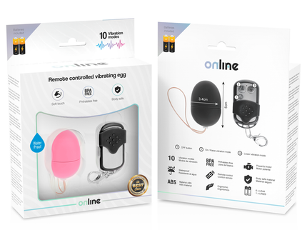 ONLINE - REMOTE CONTROL VIBRATING EGG S PINK